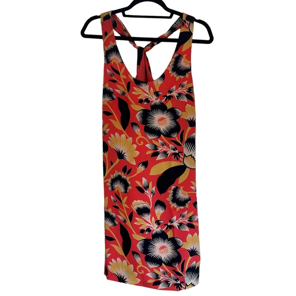 JCrew Silk Twist Back Floral Sleeveless Tank Dress - Picture 2 of 3